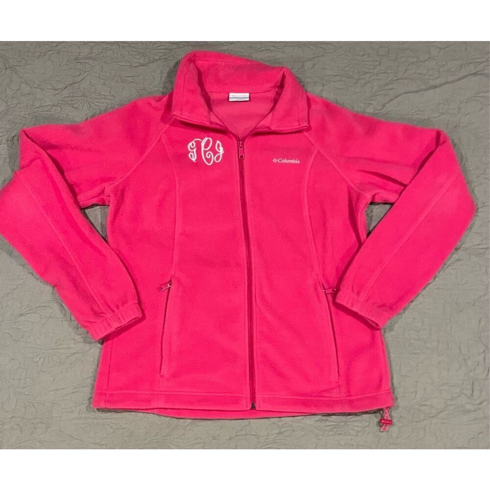 Columbia Women’s Hot Pink Monogrammed Jacket Large GCJ